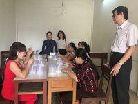 KHAI GIẢNG LỚP DẠY NGHỀ KẾT CƯỜM TẠI HỘI NGƯỜI MÙ THÀNH PHỐ HỒ CHÍ MINH